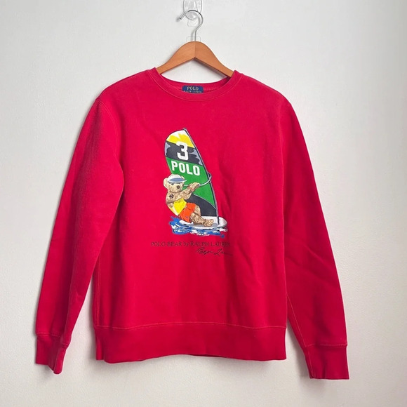 Polo Ralph Lauren Other - Boys Polo Ralph Lauren Bear Fleece Crewneck Sweater